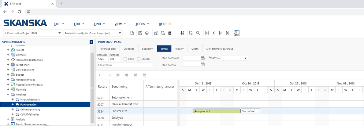 Skanska – Project Management