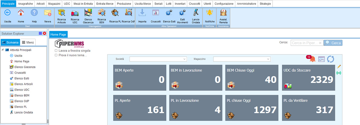 XData – PiperWMS Logistic Warehouse