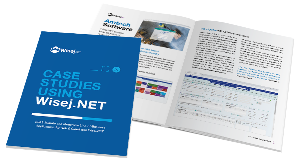 Wisej.NET Rapid .NET Web Development - Case Studies Brochure
